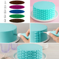 Rose lace piping nozzle for cake decoration