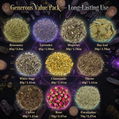 rose petals dried herb in set