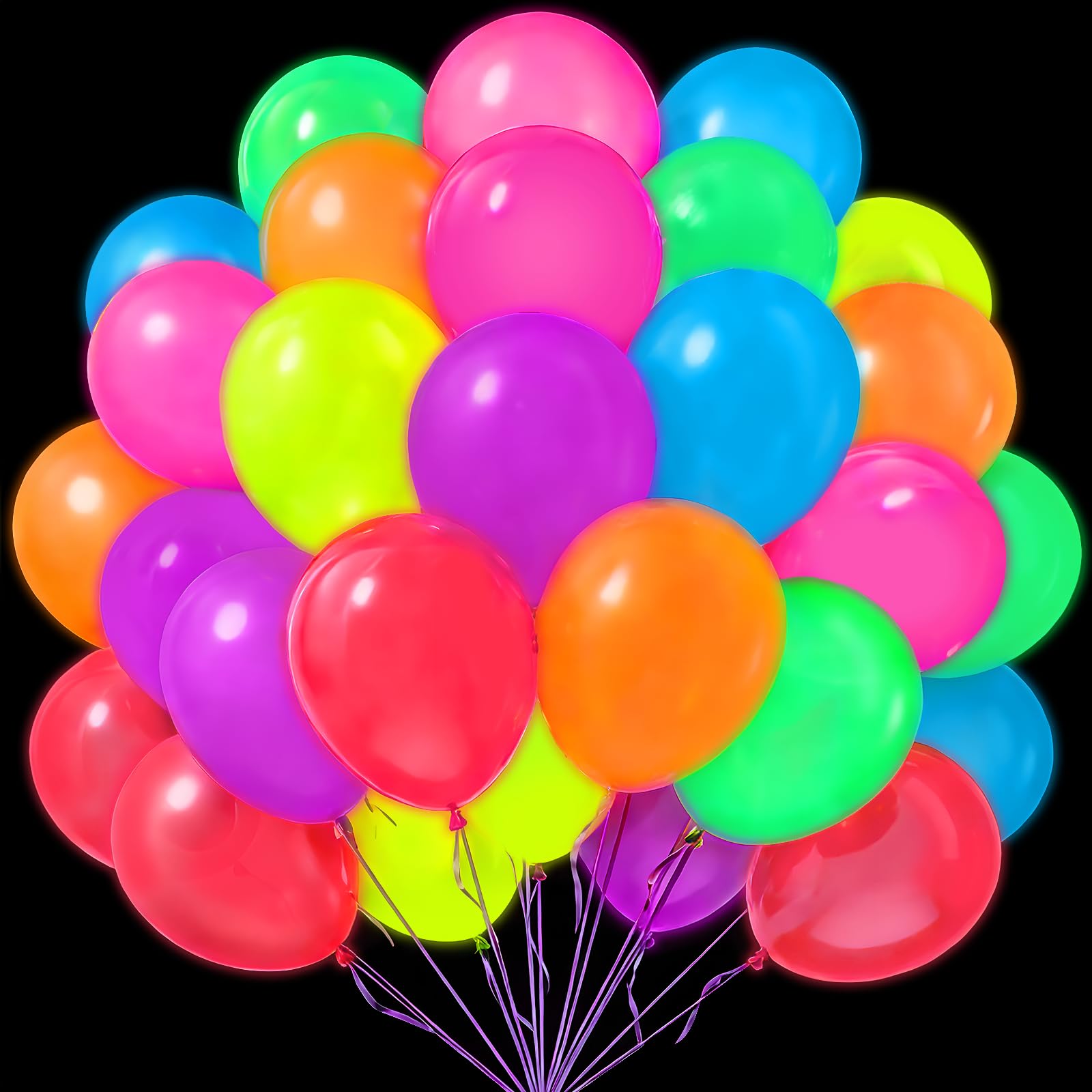 Rose red and watermelon red neon balloons for vibrant setups
