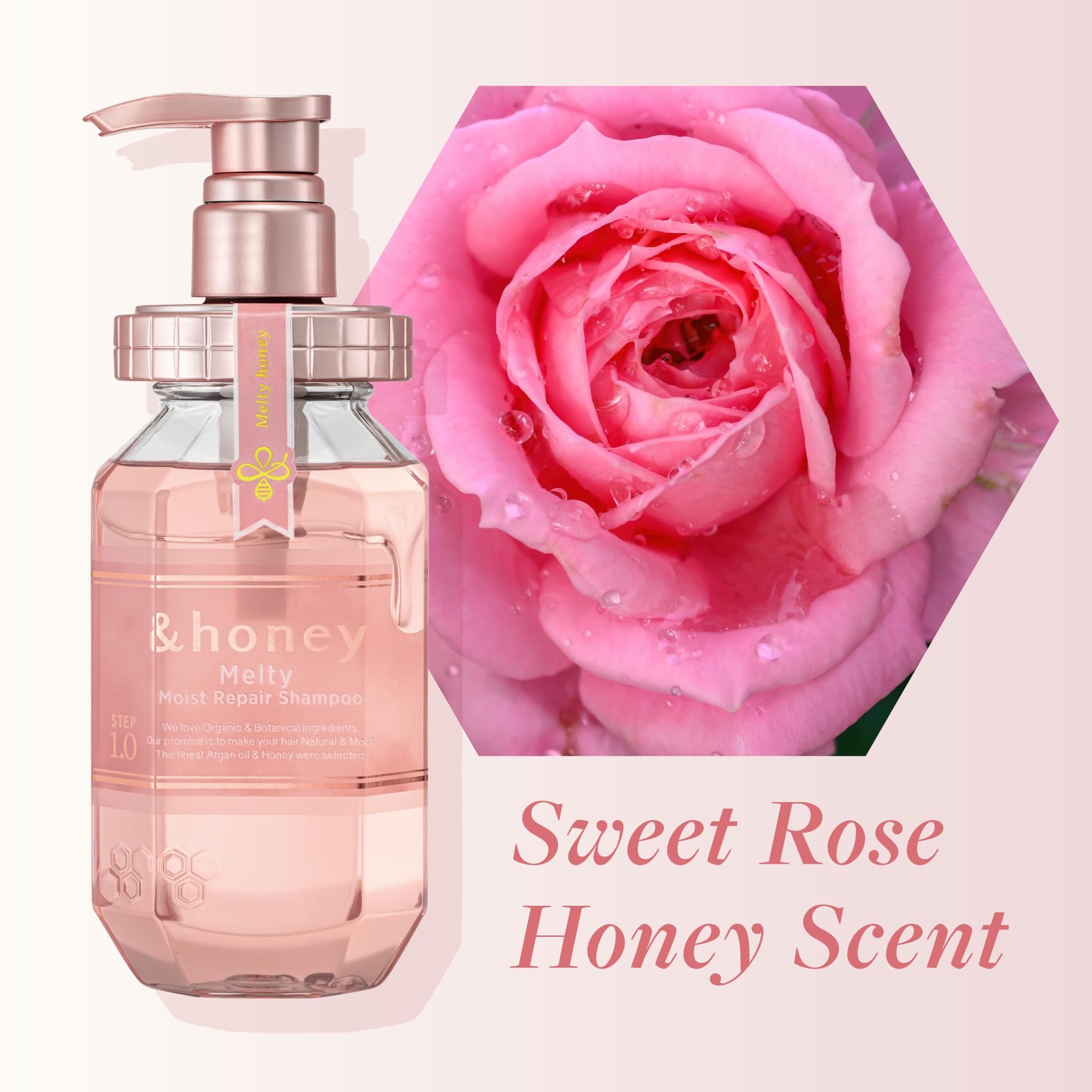 Pure Rose Scent shampoo in the set