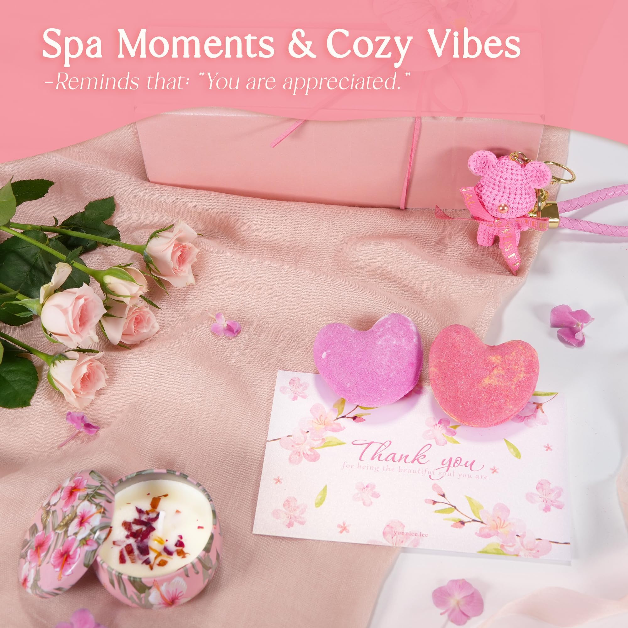 rose scented bath bomb