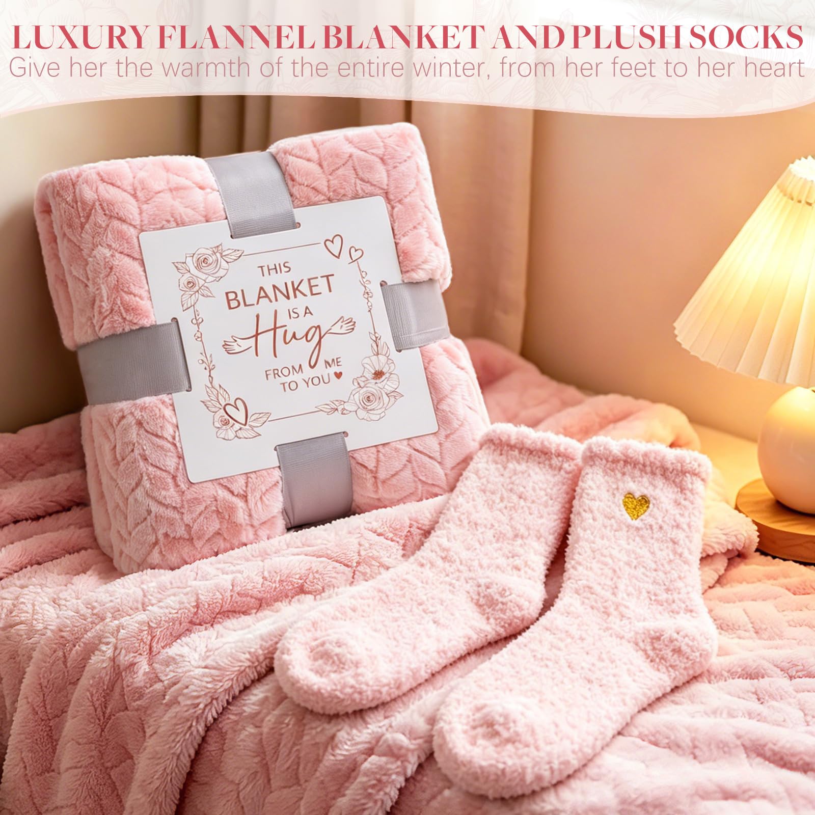 Rose scented candle included in self care gift kit