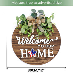 Summer front door decor with RoseCraft seasonal sign image