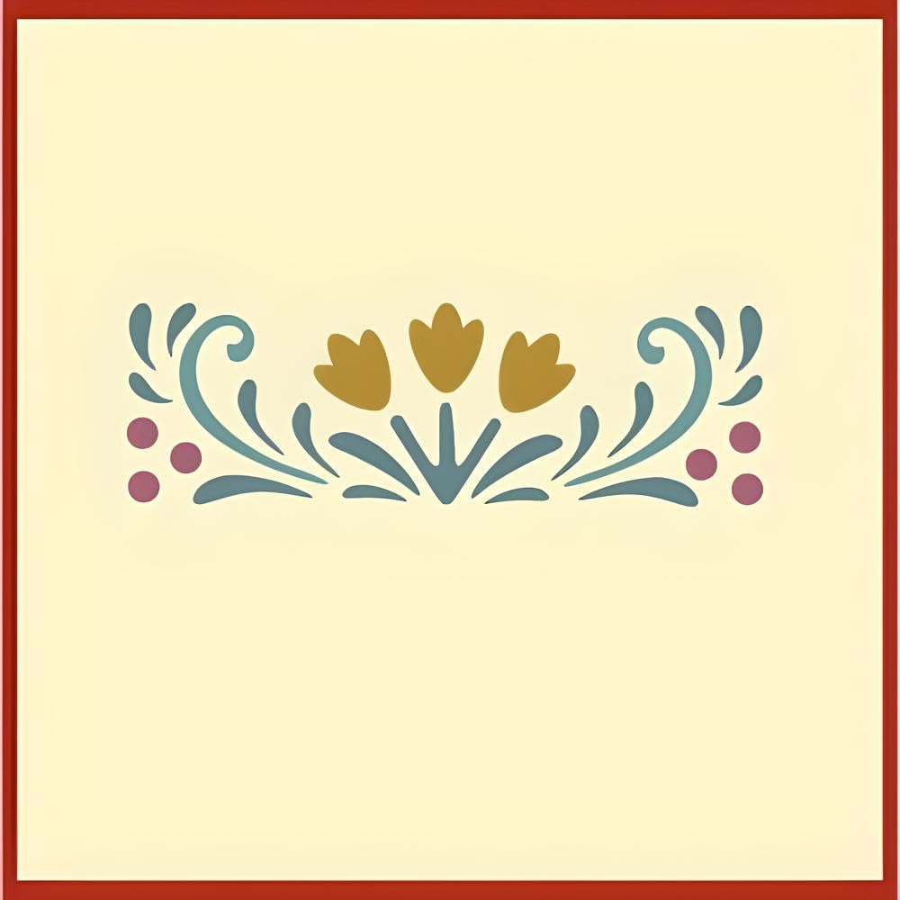 Rosemaling patterns stencil set 24 26 27 29 30 4x1.5 inch