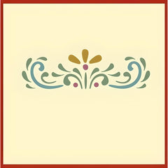 Nordic Rosemaling design stencils for home décor projects
