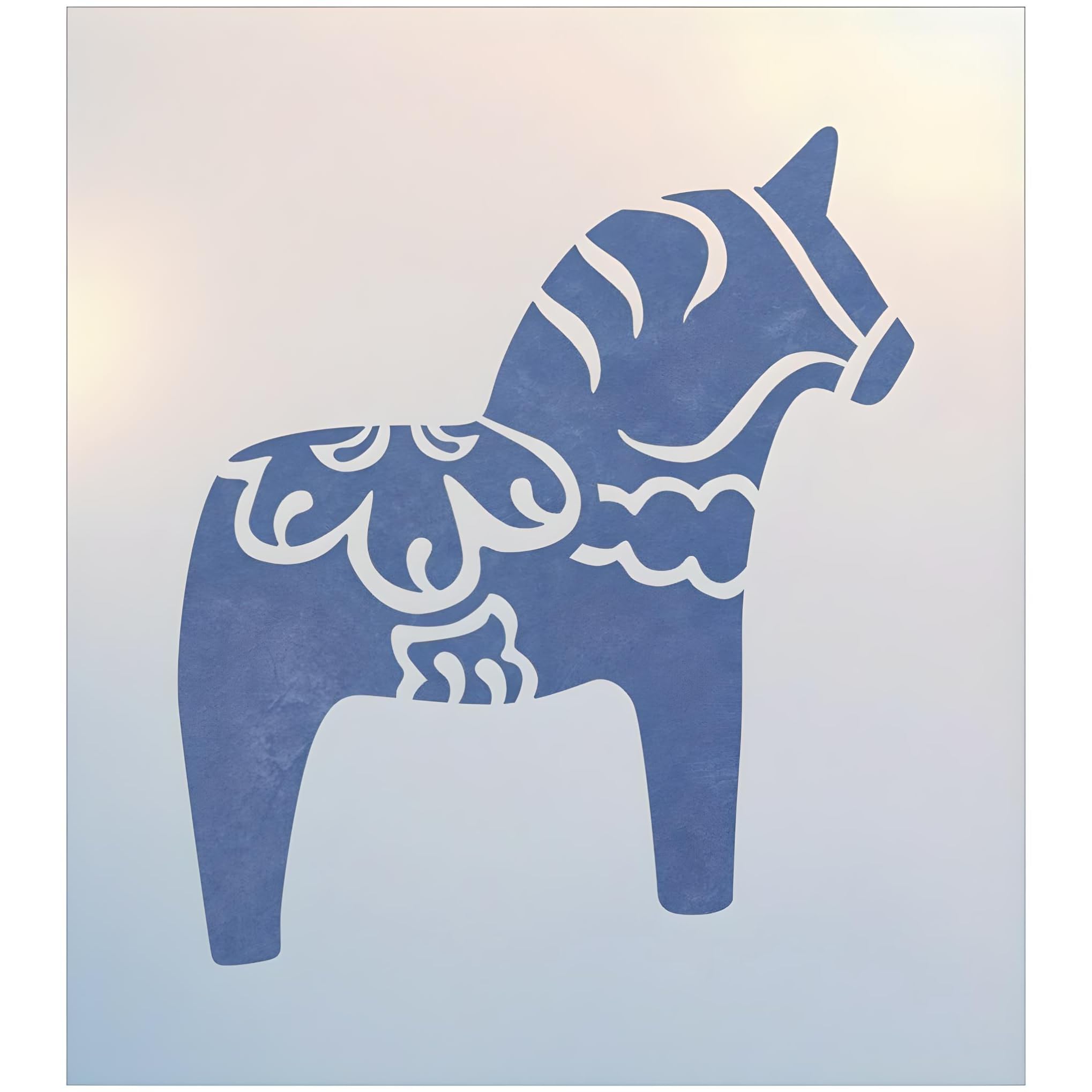 Reusable Mylar Dala Horse stencil for rosemaling projects