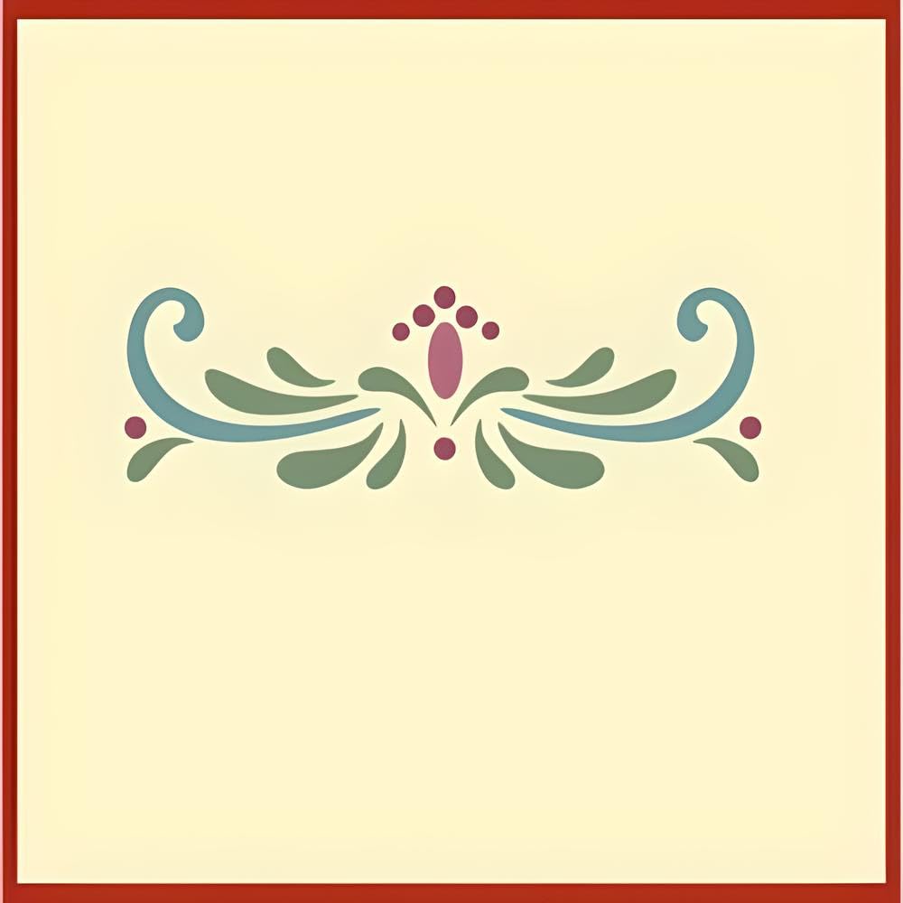 USA made The Artful Stencil Rosemaling stencil set