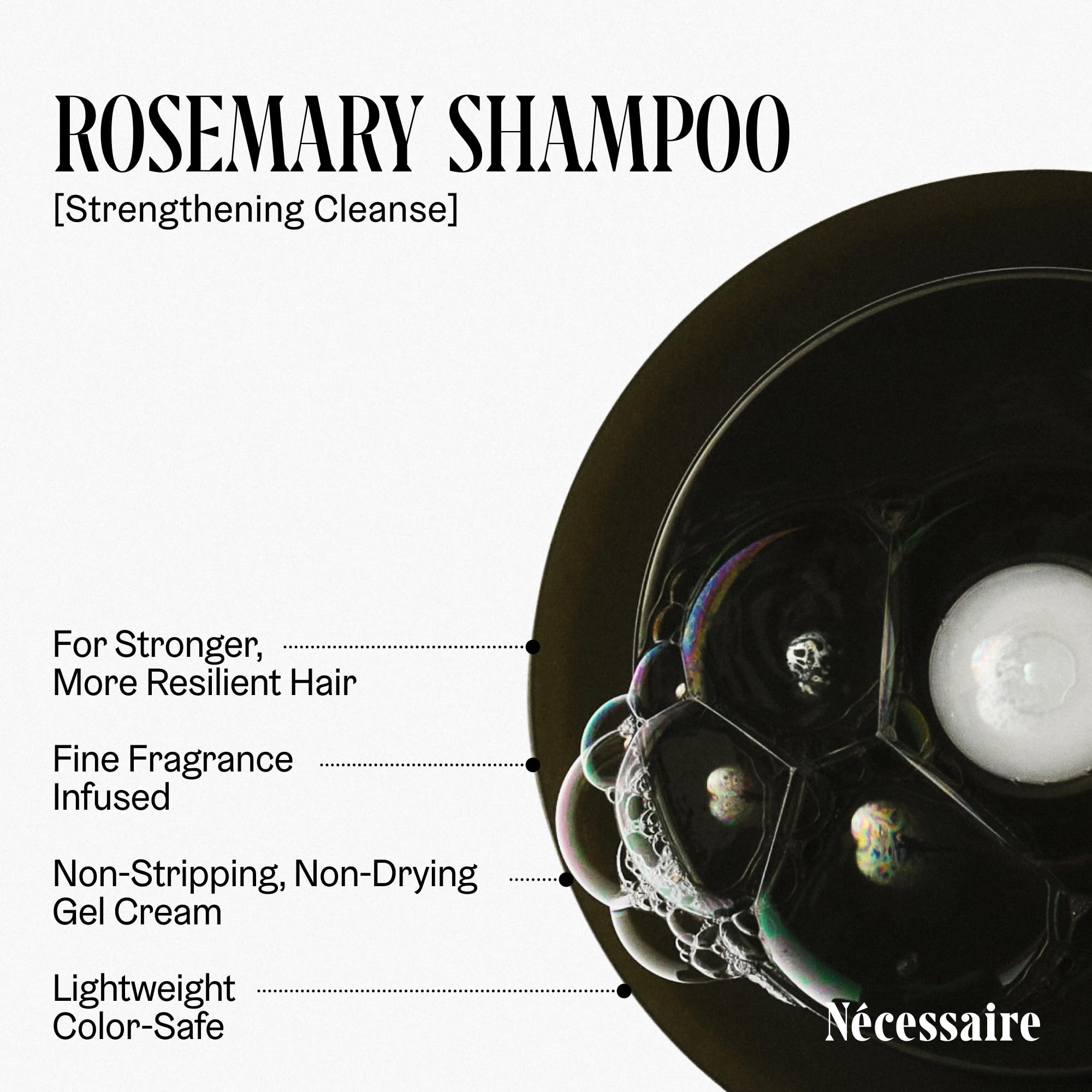 Rosemary Shampoo strengthening formula packaging