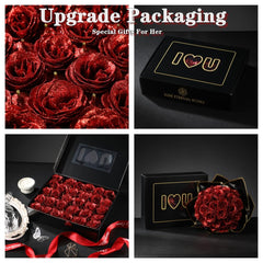 36 rose bouquet ROSLILY with gift packaging