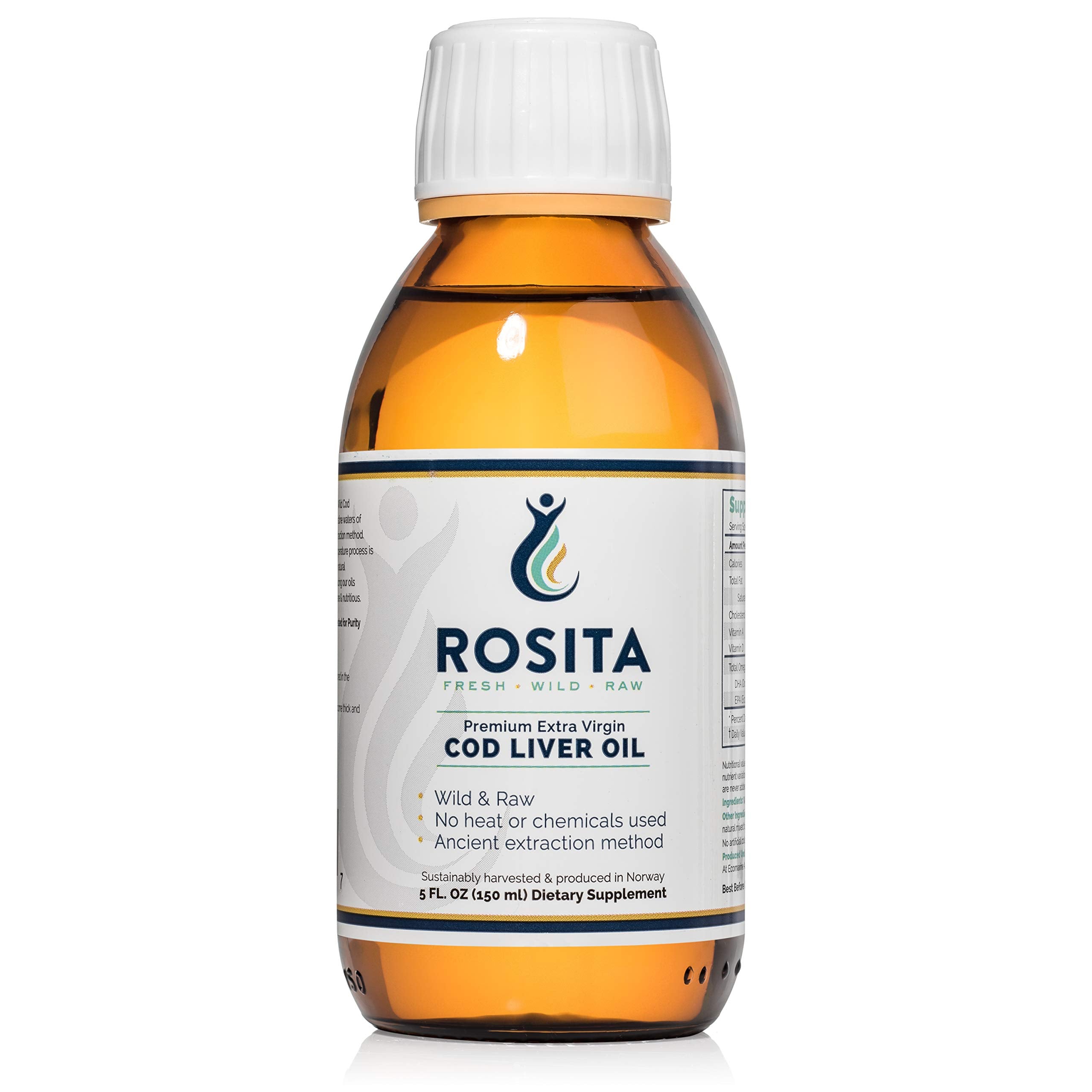 Rosita cod liver oil liquid bottle