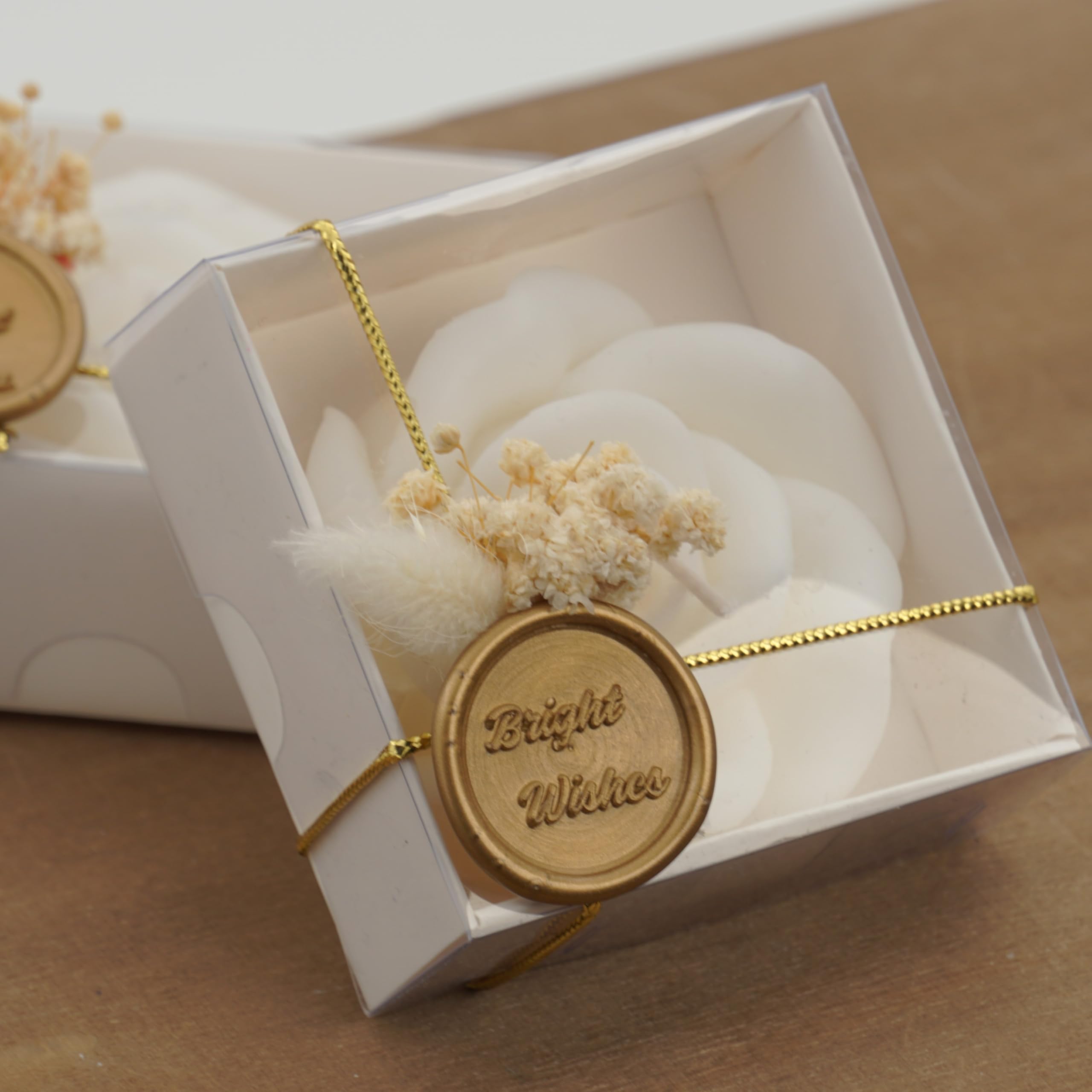 Eco friendly soy wax candle favors by Rossesie
