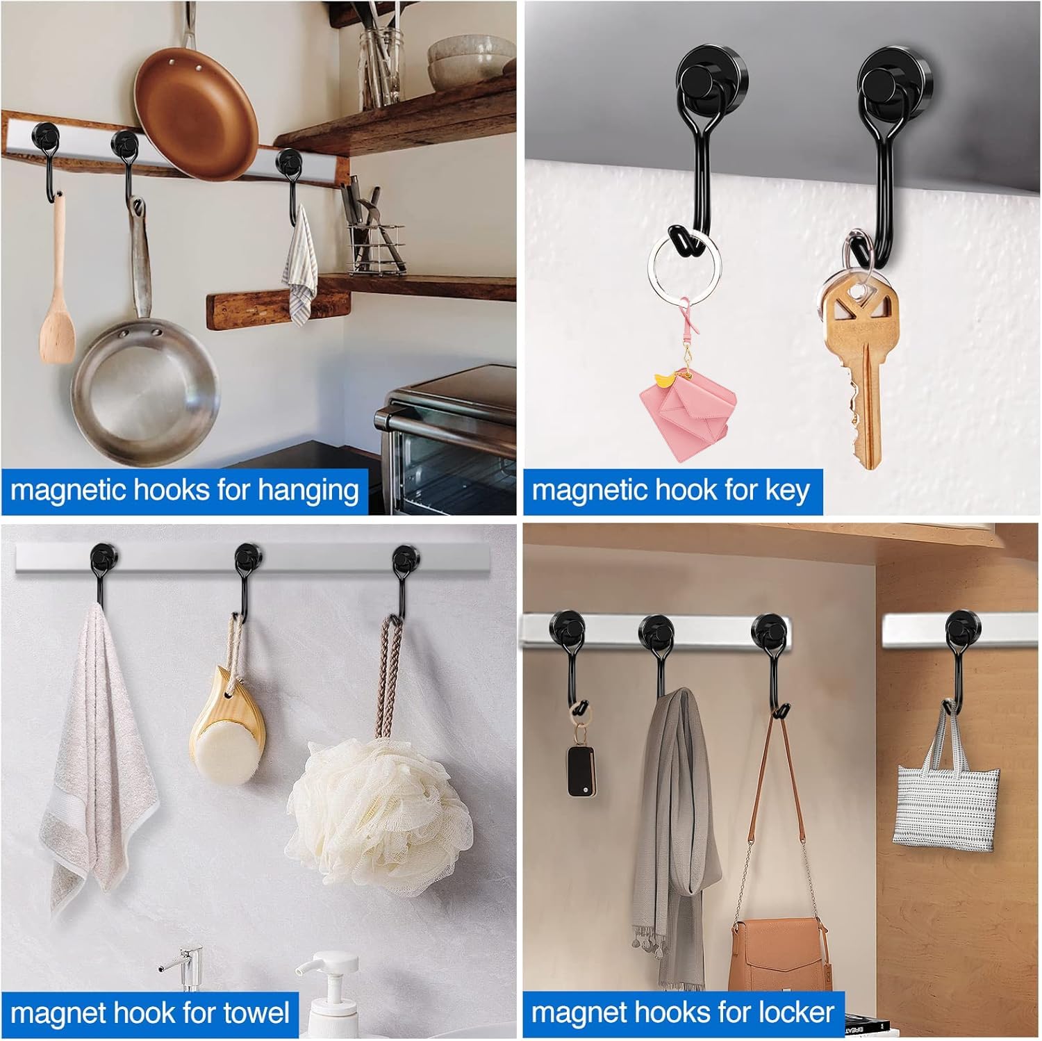 Hanging cups and ironware with magnetic hook