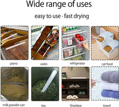 Diatom stick moisture control material for clothing storage