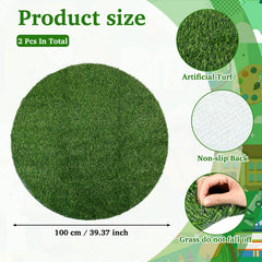 Round classroom rug measuring about 39.37 inches