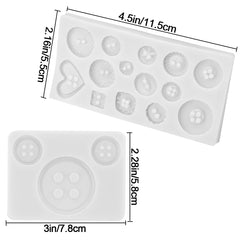 round button shape fondant silicone mold for cake decoration