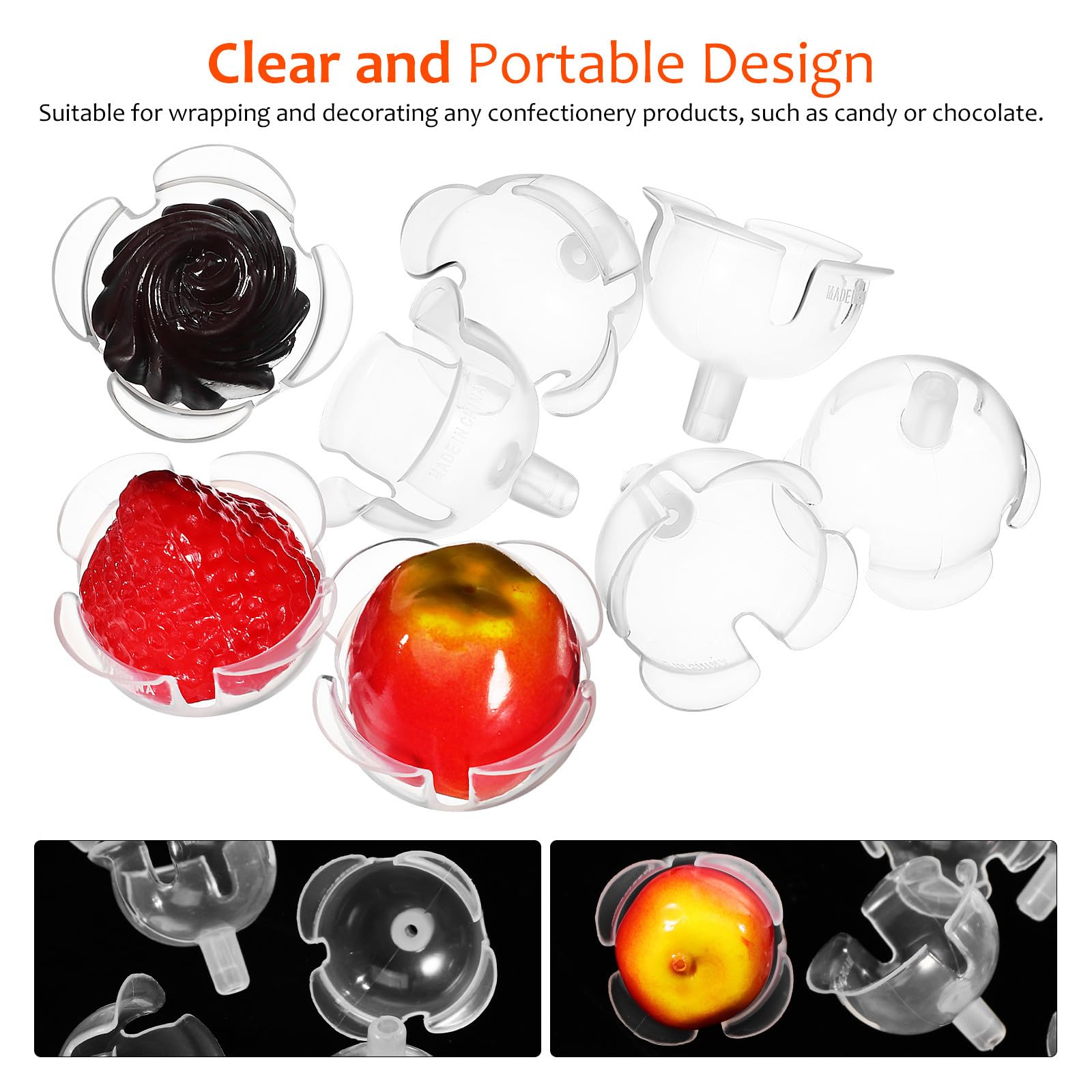 round chocolate box holder transparent packaging image