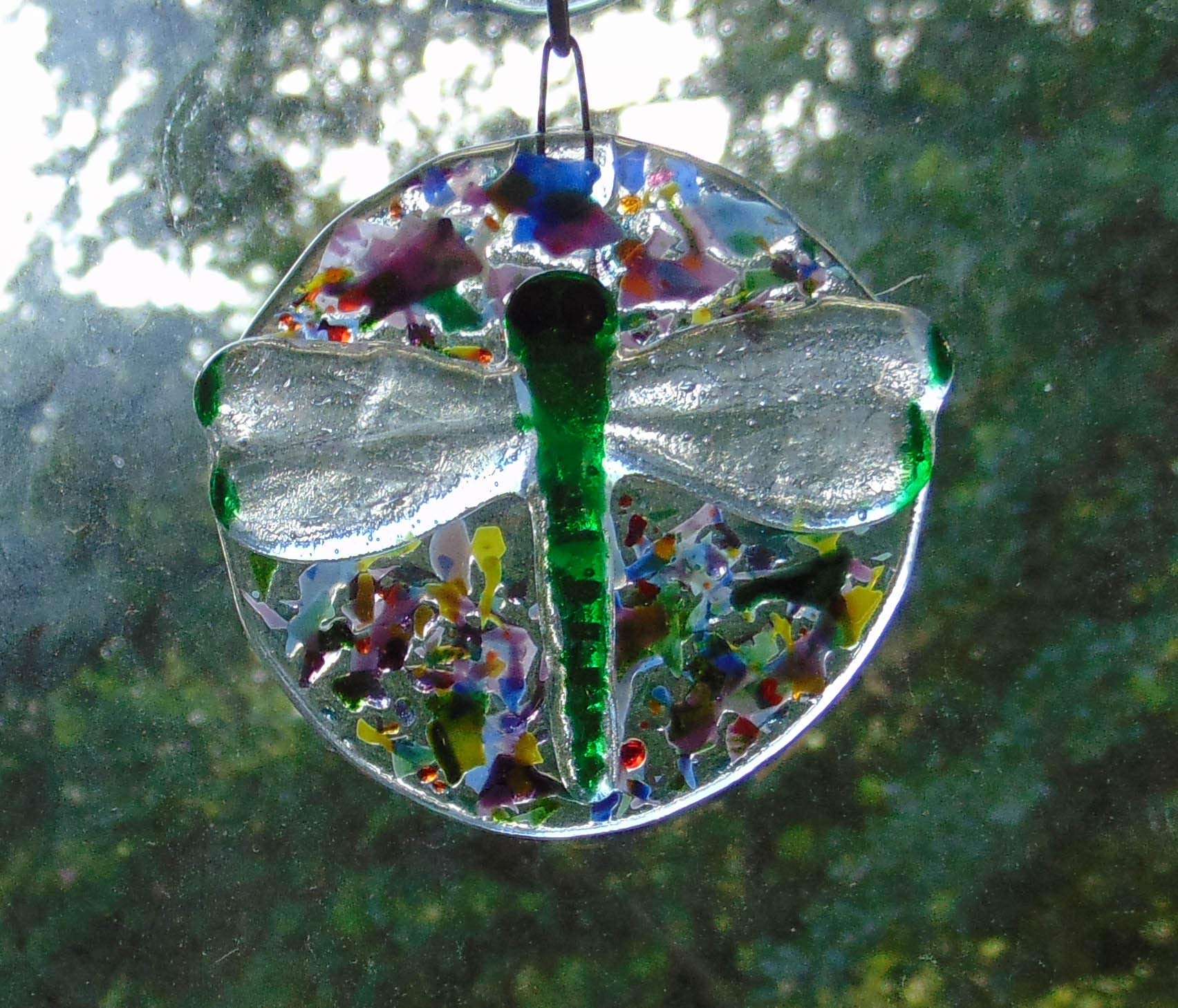 Available in several colors dragonfly sun catcher image