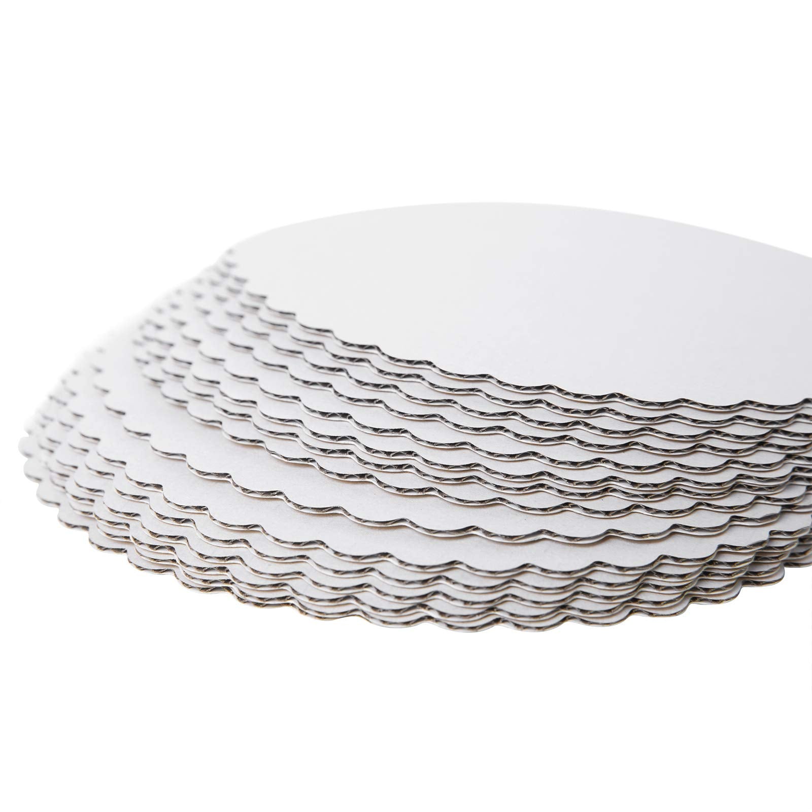 round gold cakeboard 8 inch side angle view