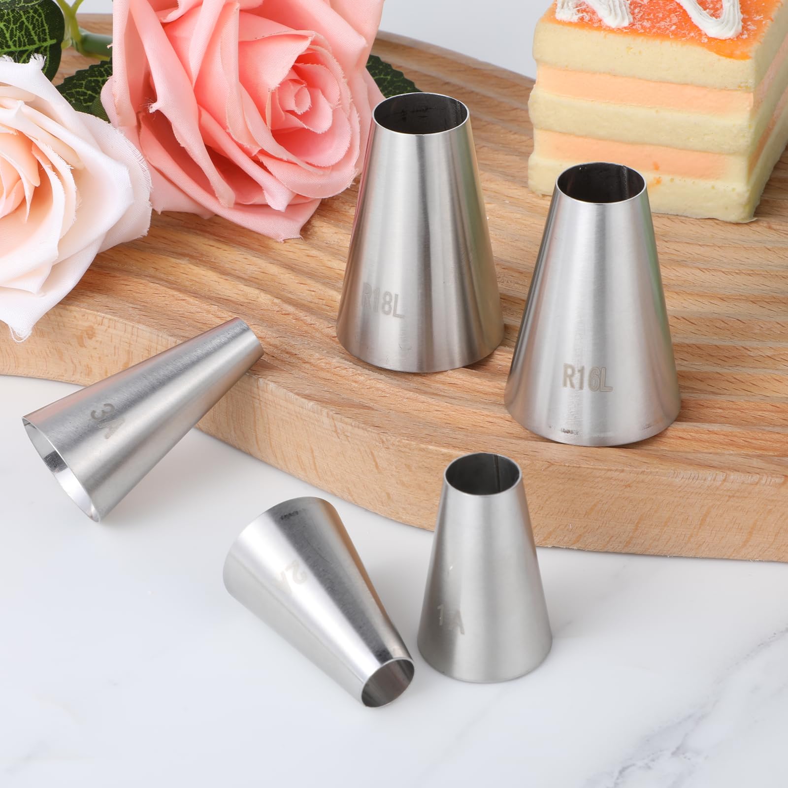 cupcake frosting nozzles large tip set