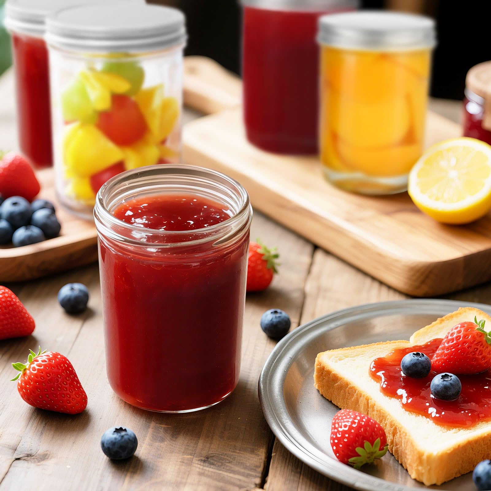 Dishwasher safe jars with lids (lids not microwave)