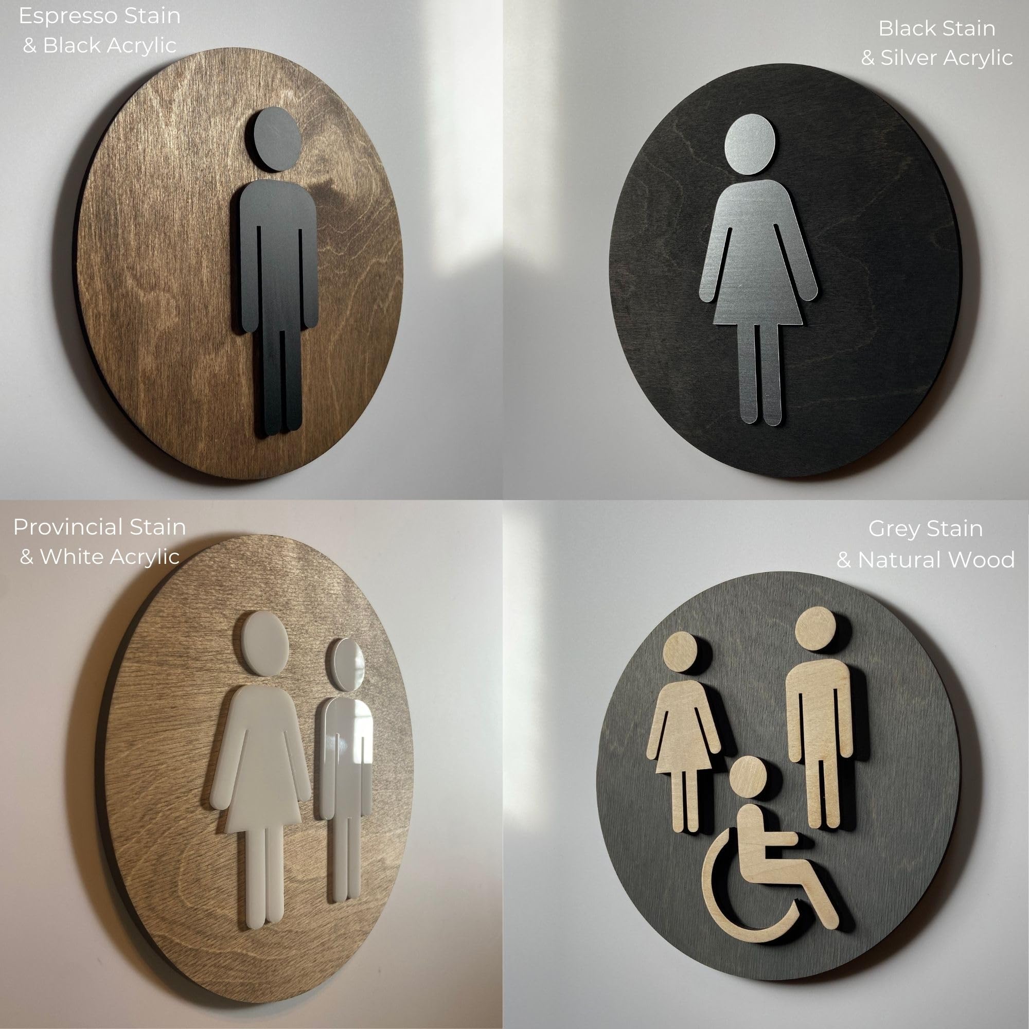 Office coffee shop restroom signage made in the USA Plymouth MA