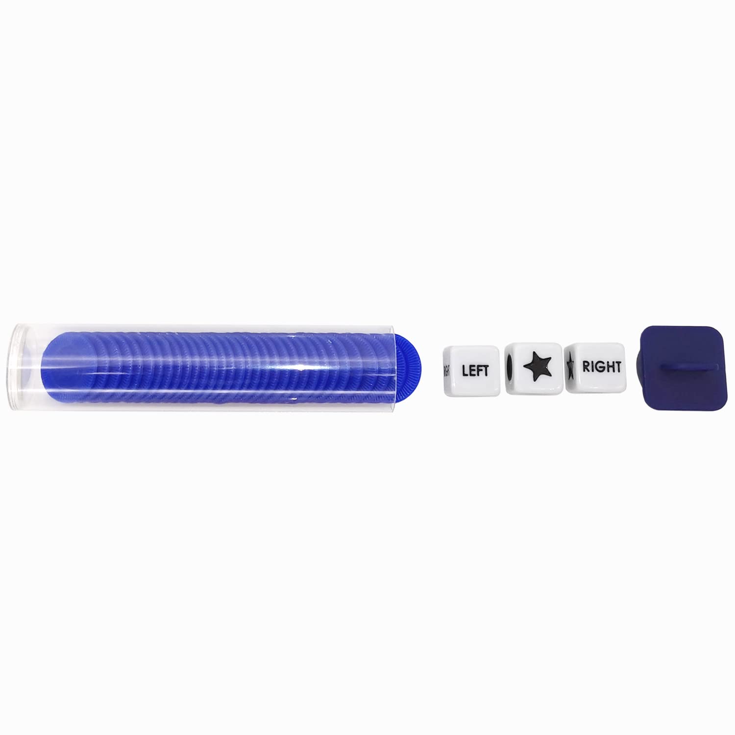 Round Tube Storage Box for easy travel with Ahoper dice game