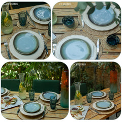 Coaster size 4.33 inches included with placemats