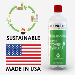ROUNDFIRE bio ethanol 1 liter packaging