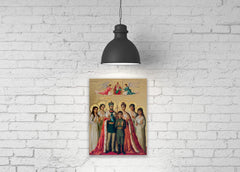 Royal Family Romanov canvas print small gallery wrapped