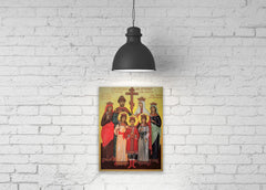 Byzantine iconography on archival quality matte canvas