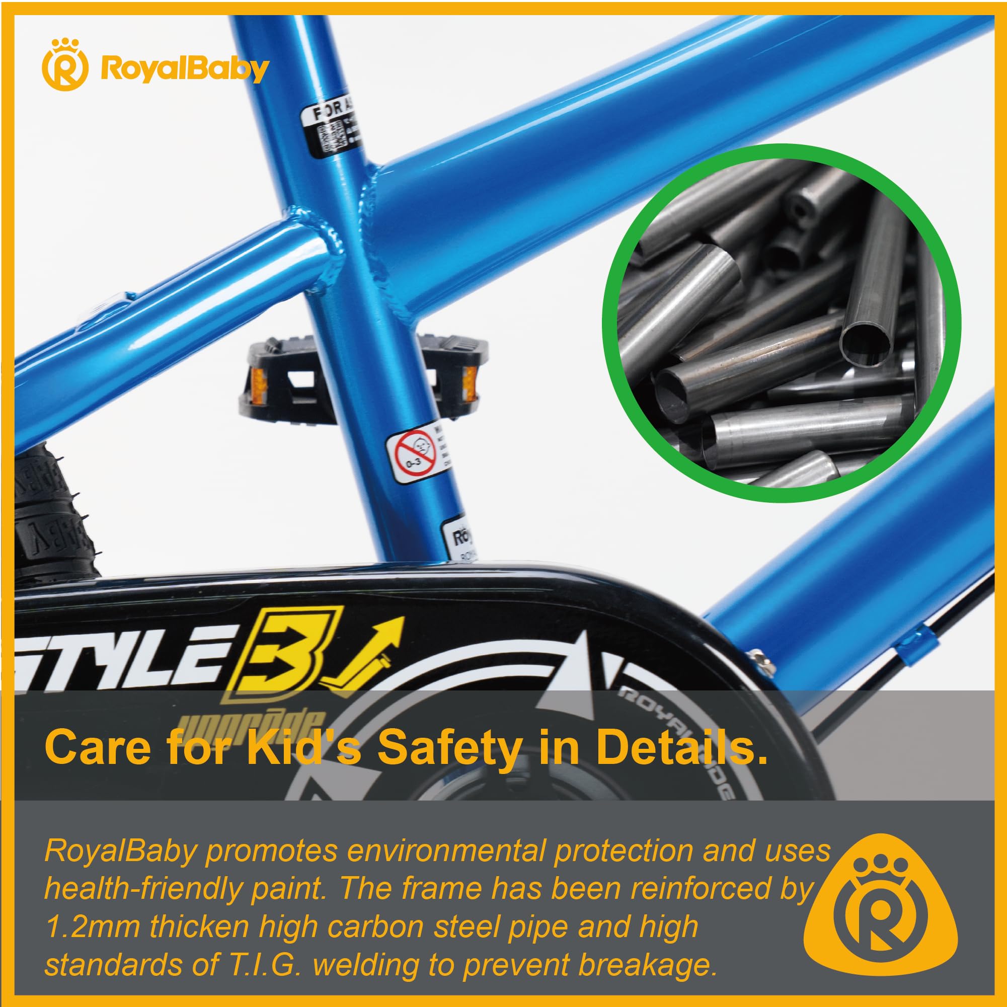 CPSC compliant RoyalBaby Freestyle bike