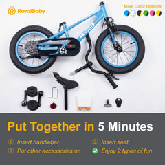 RoyalBaby EZ convertible bicycle design