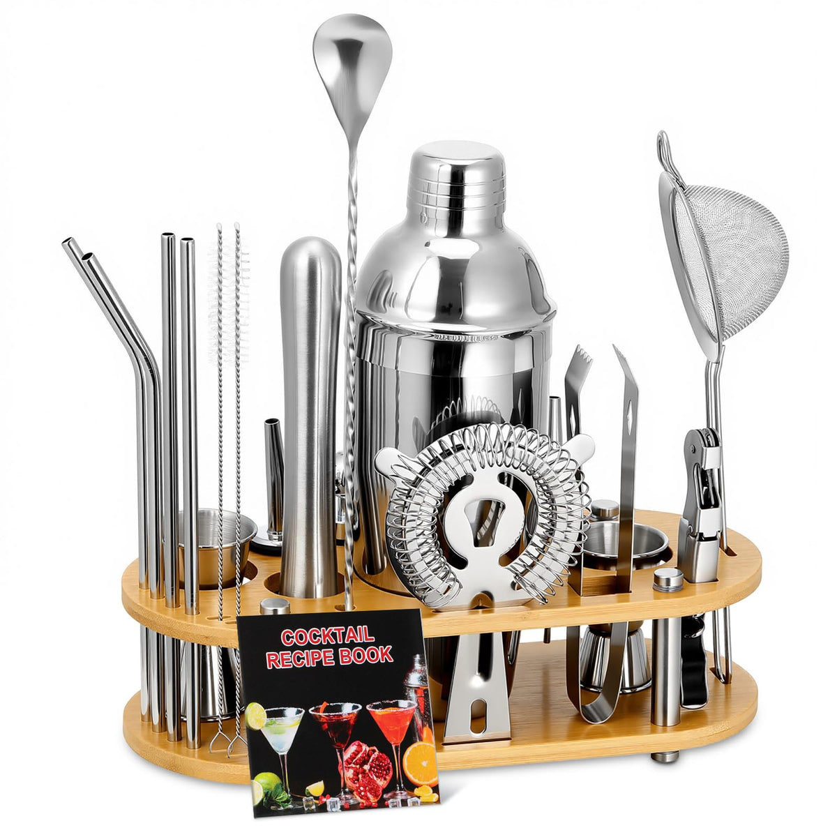 Roylvan Bartender Kit 23 piece stainless steel set