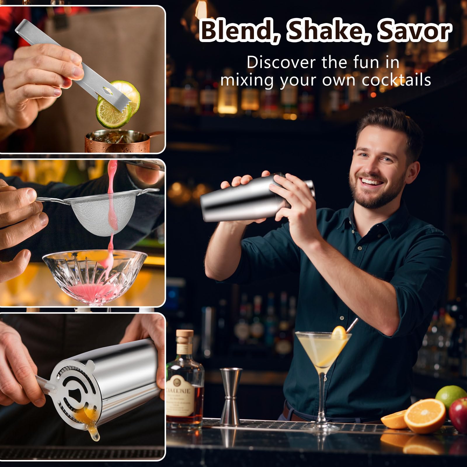Roylvan Bartender Kit recipe book included