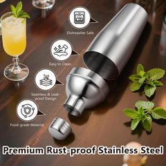 Roylvan Bartender Kit jiggers and corkscrew
