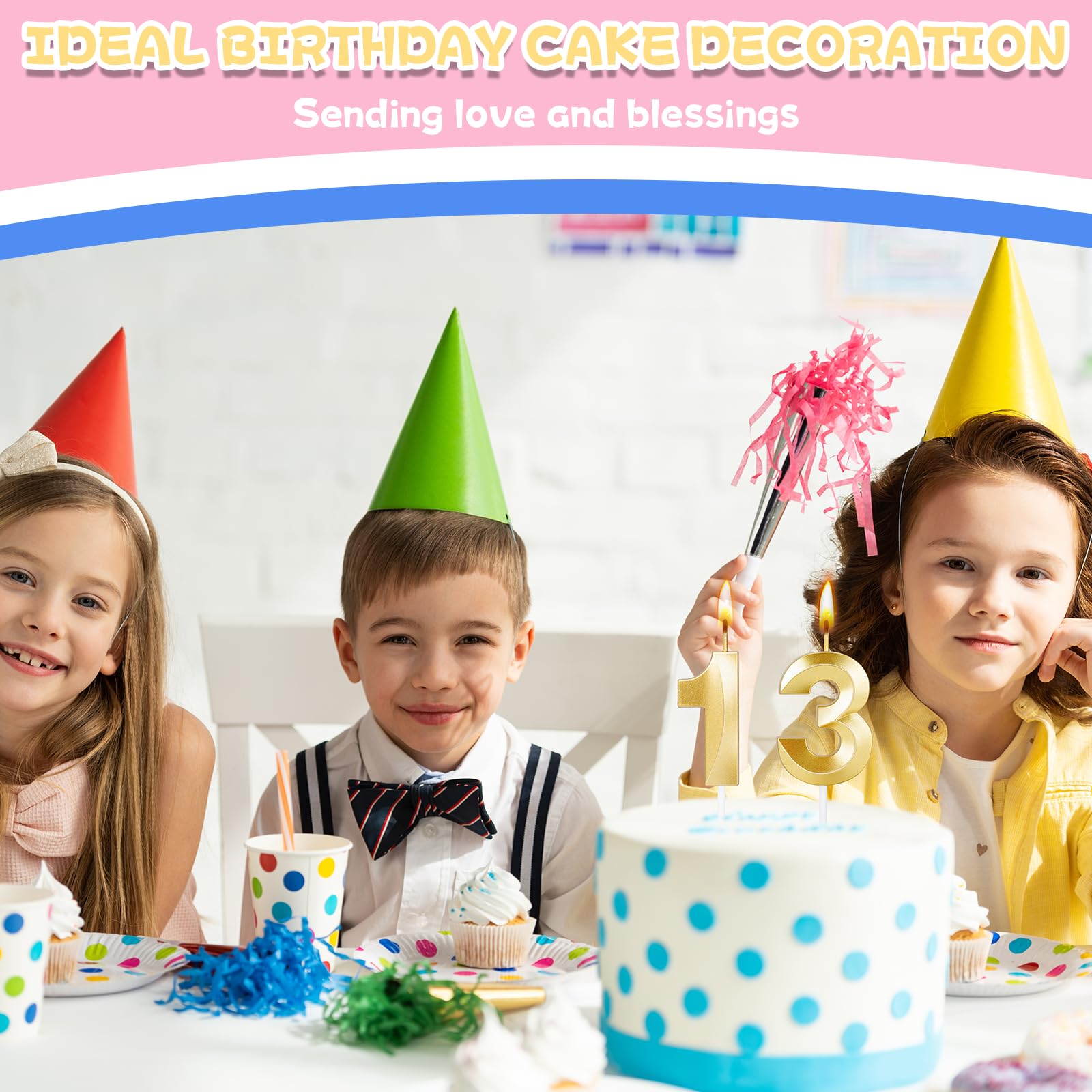 ROYOROYI birthday candles two-pack for cake decor