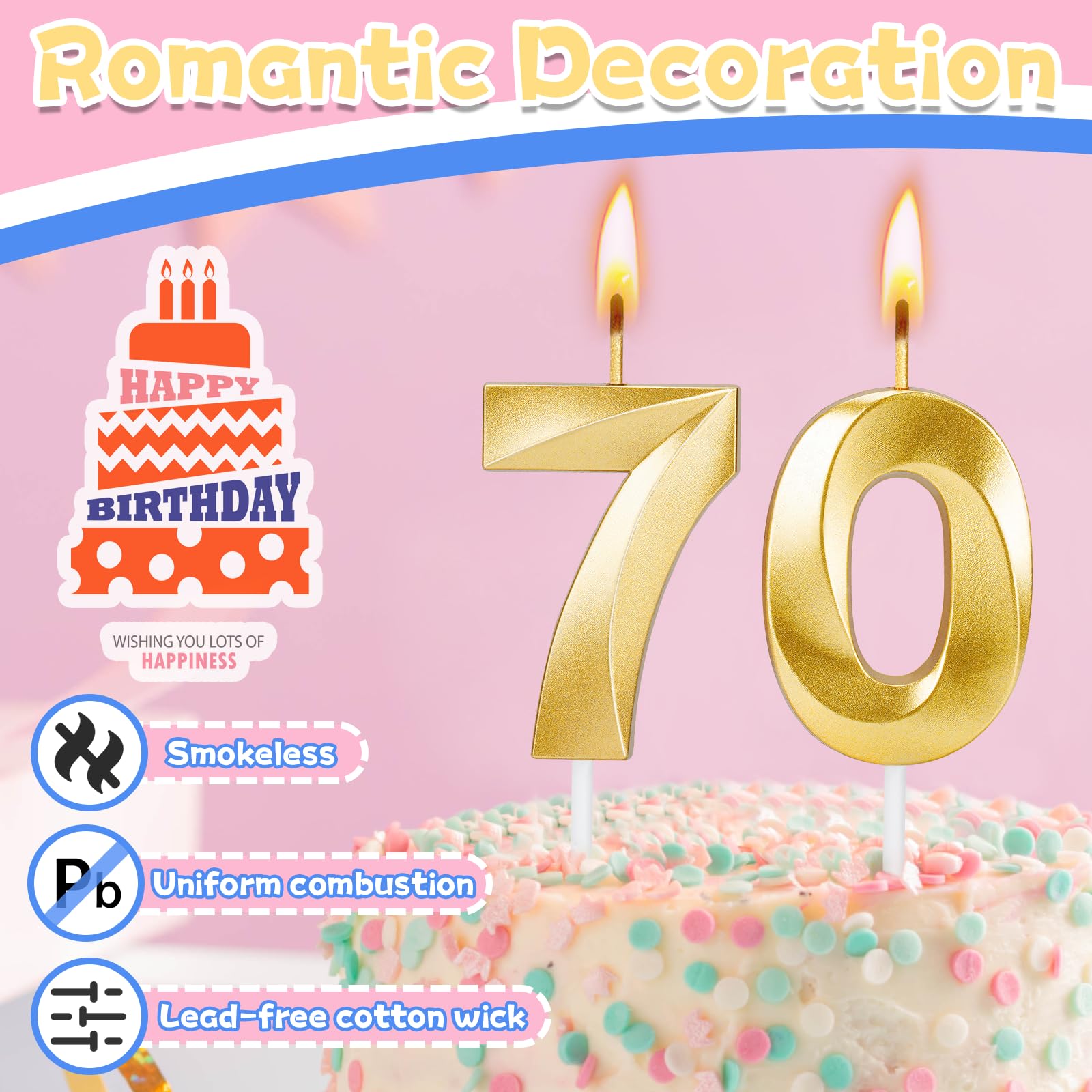 Paraffinic wax cake candles ROYOROYI smokeless