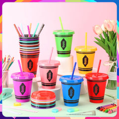 Rtteri 16 oz crayon cups for graduation and back to school events