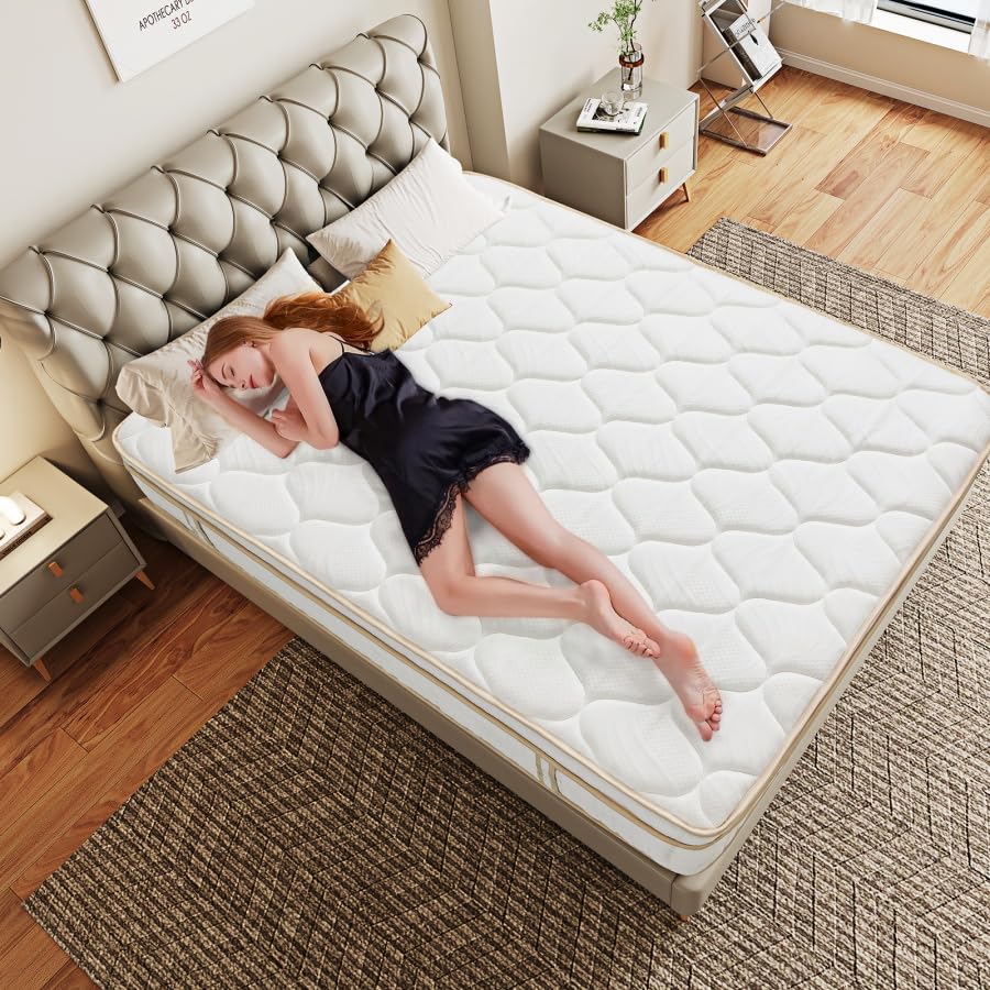 Ruanrest queen size mattress in a bedroom setup