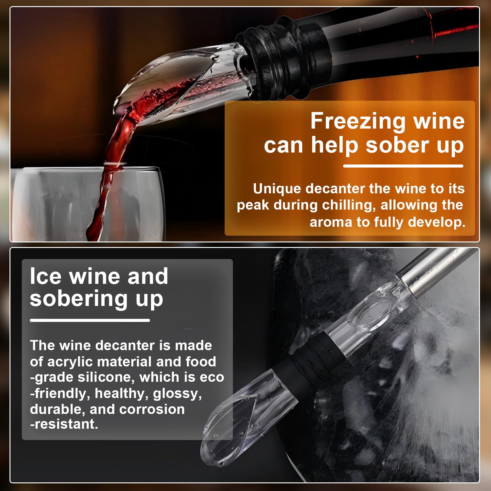 Portable wine chiller for parties and outdoor events