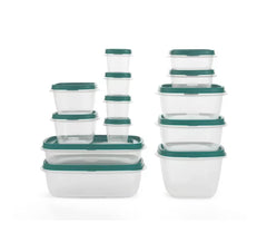 Lids and bases snap together with Easy Find Lids System
