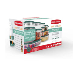 Rubbermaid Easy Find Lids Food Storage Containers Blue Spruce 26 Piece set