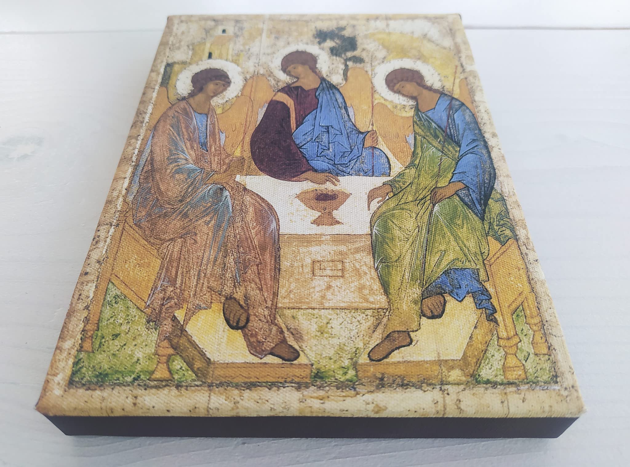 Rublev Holy Trinity Orthodox icon reproduction on canvas