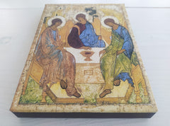Rublev Holy Trinity Orthodox icon reproduction on canvas