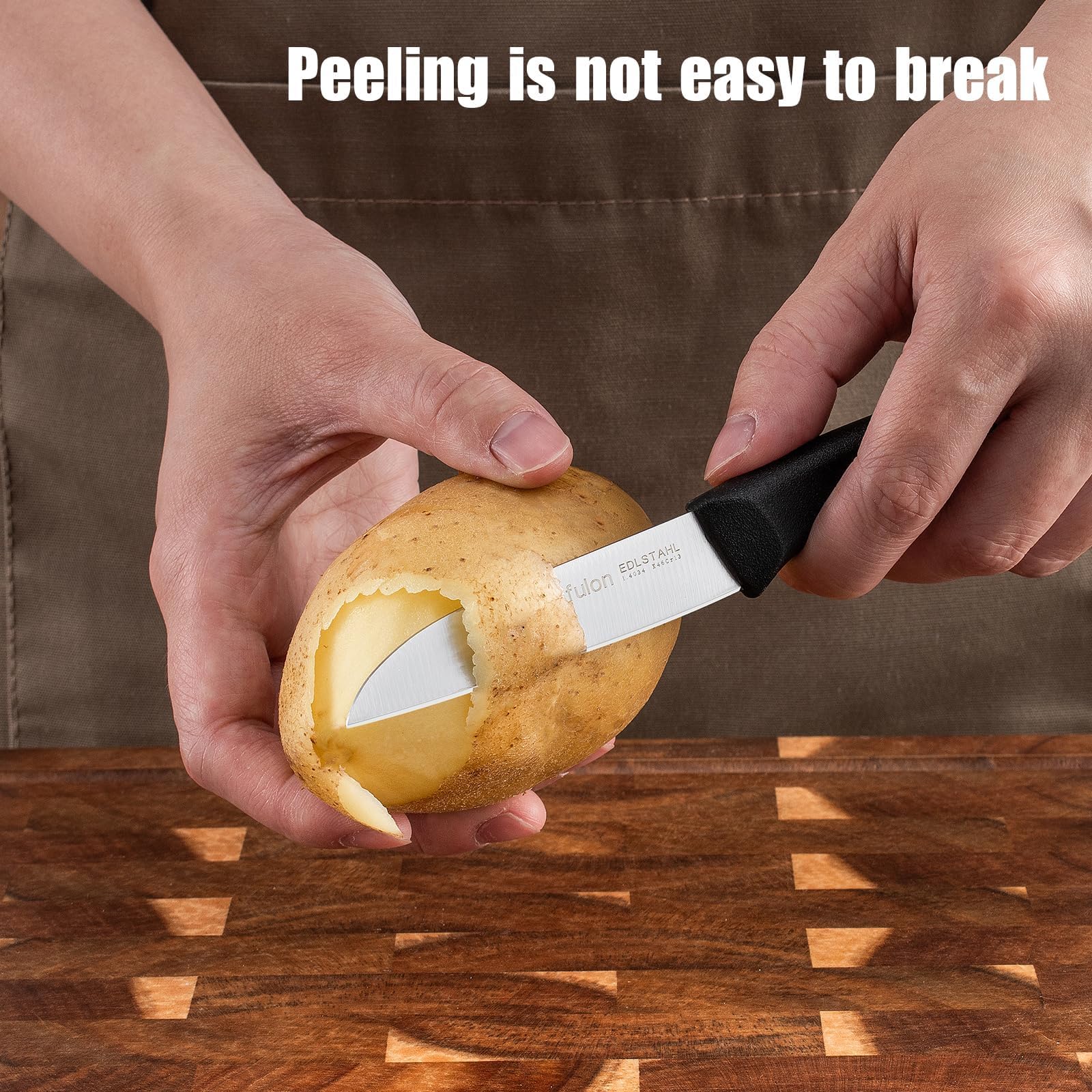 Ergonomic PP handle paring knife by Ruffulon