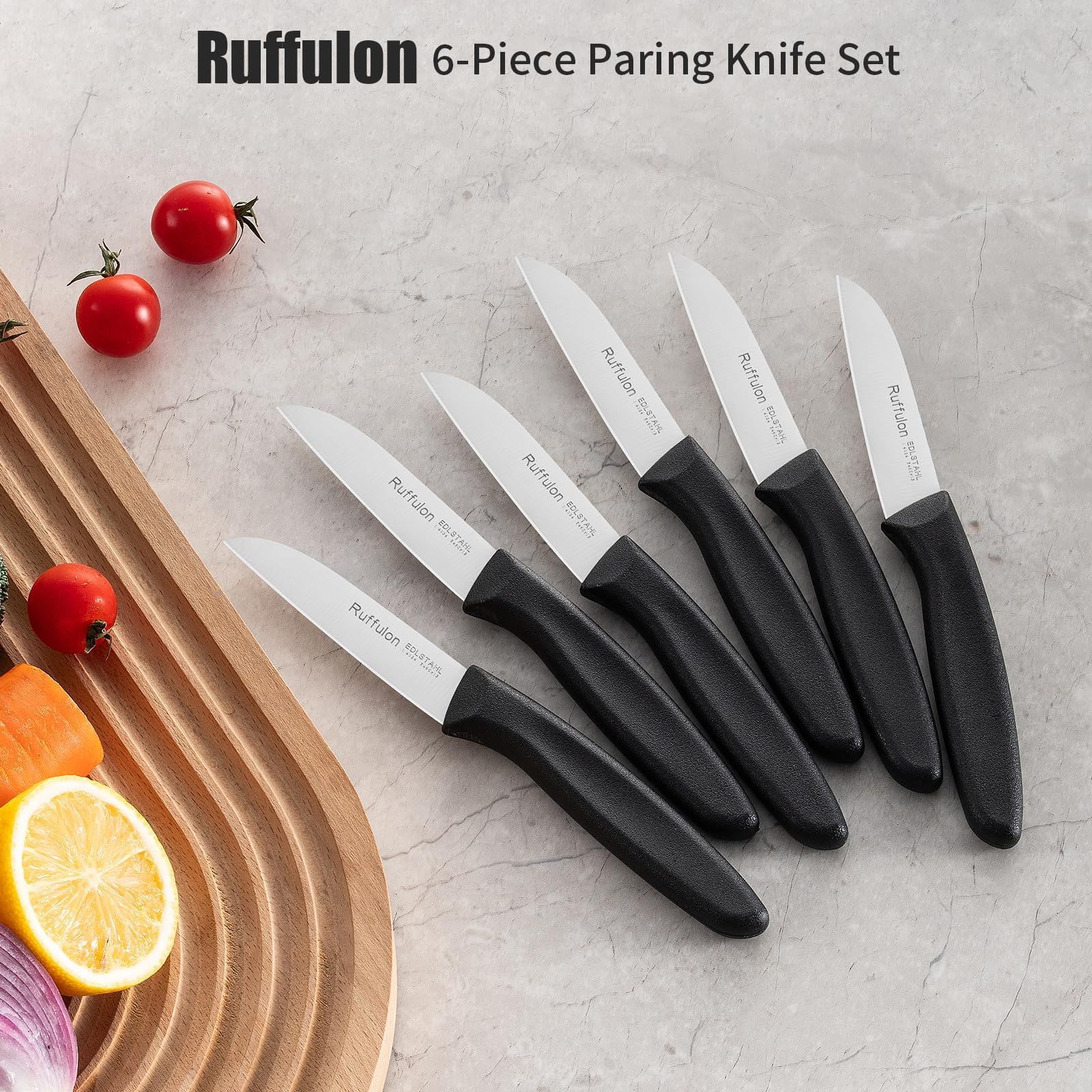 Ruffulon stainless steel blade paring knife for everyday use