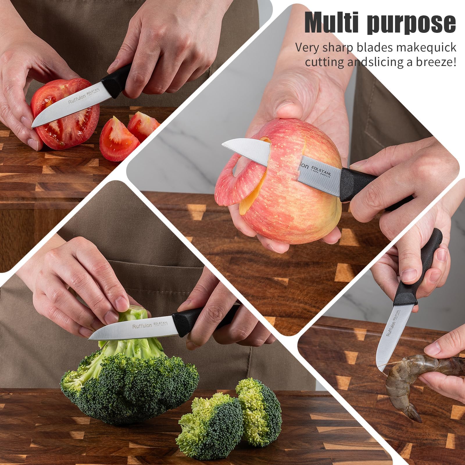 Vegetable and fruit paring knife by Ruffulon for kitchen tasks