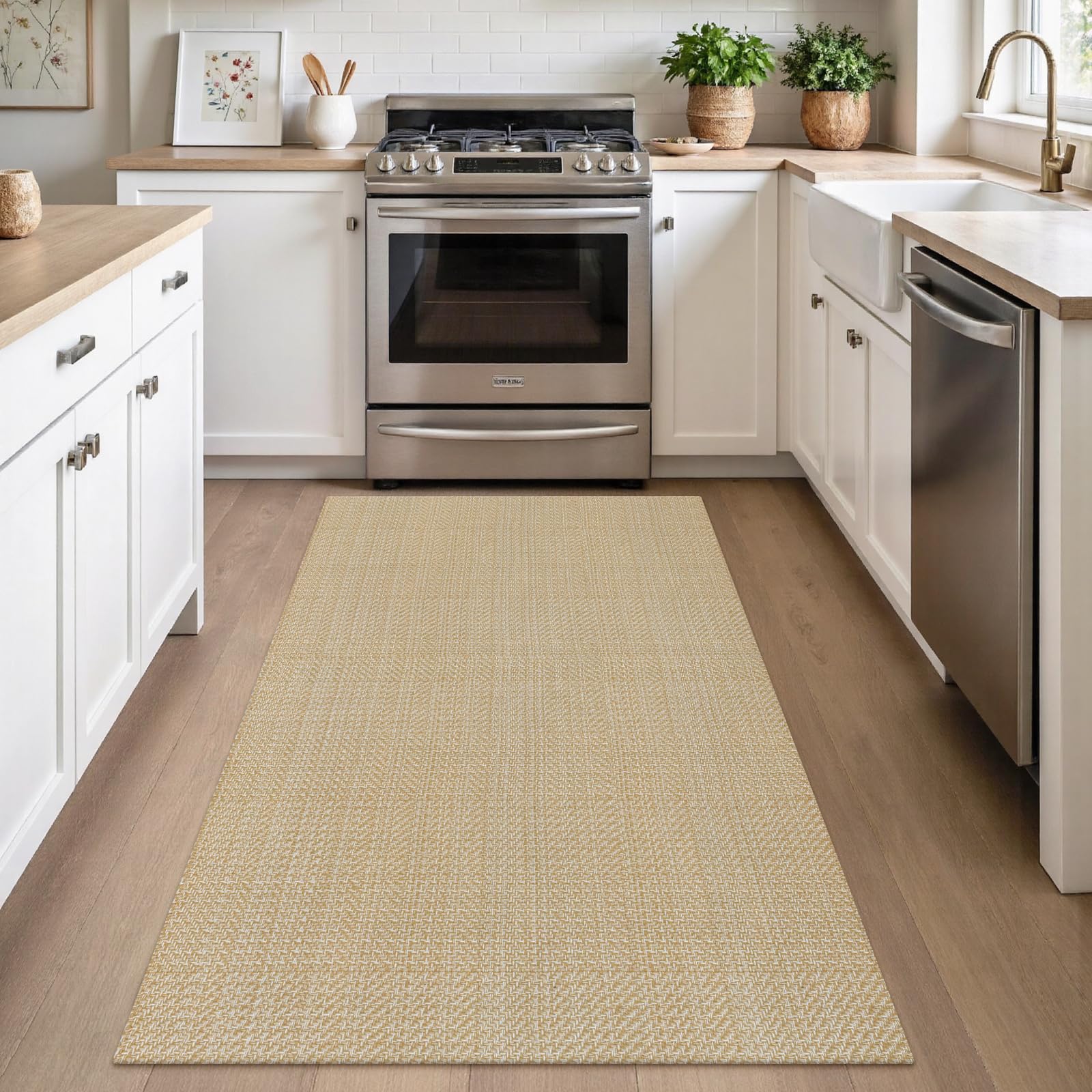 Note on arrival creases and edge variations for Rugalia rug