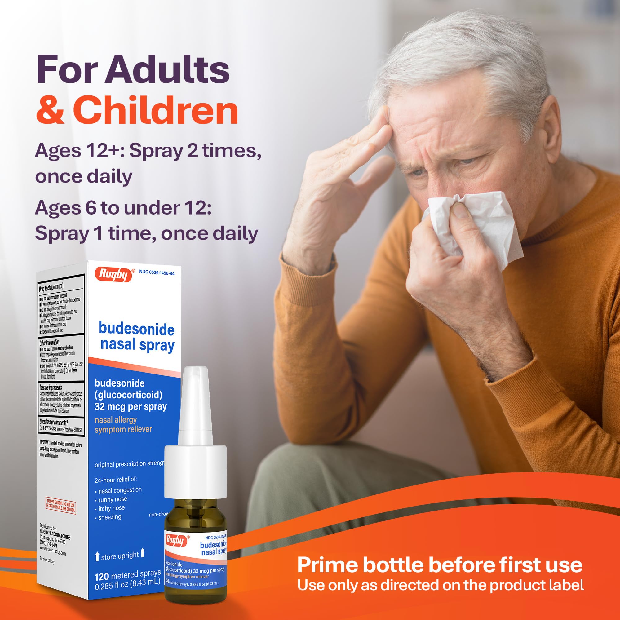 Dosing guidance for adults and 12+ in usage instructions