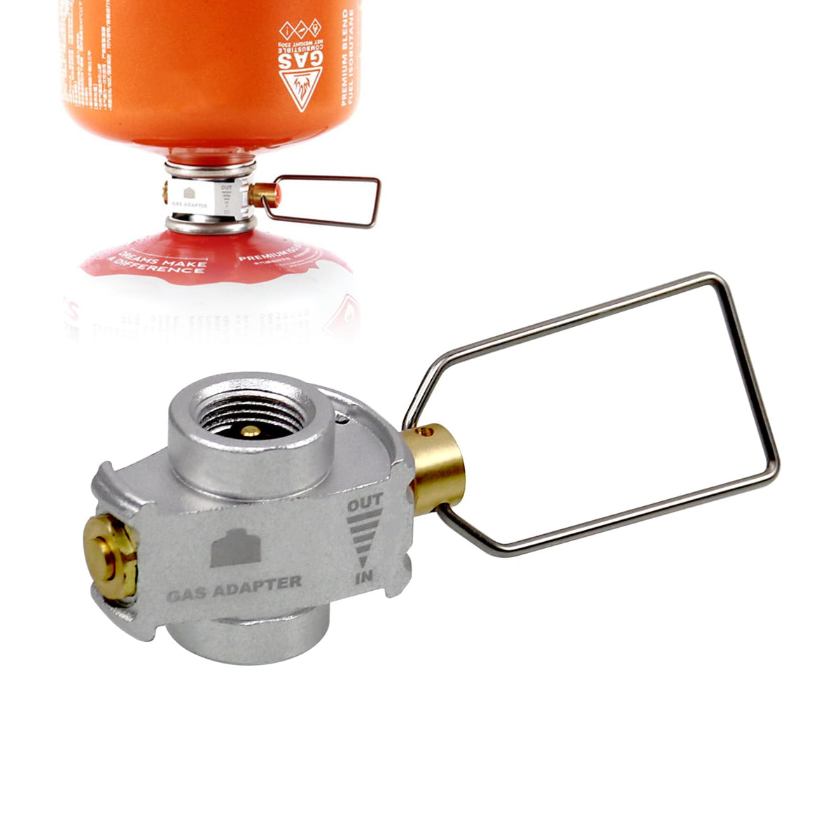 RULLINE backpacking fuel transfer device close up
